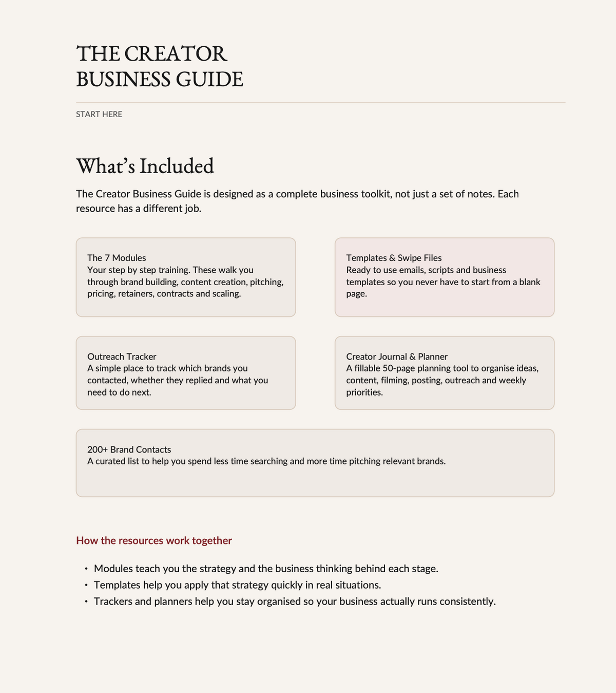 The Creator Business Guide